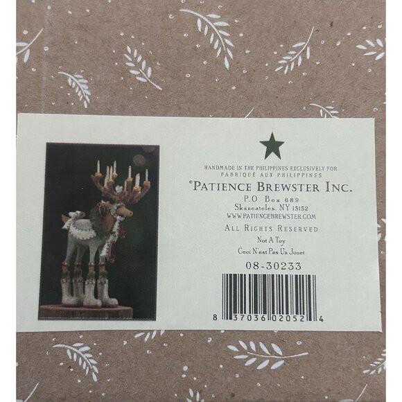 Patience Brewster Krinkles Ornament DASHAWAY DASHER Reindeer 08-30233 w/ box - Picture 3 of 7